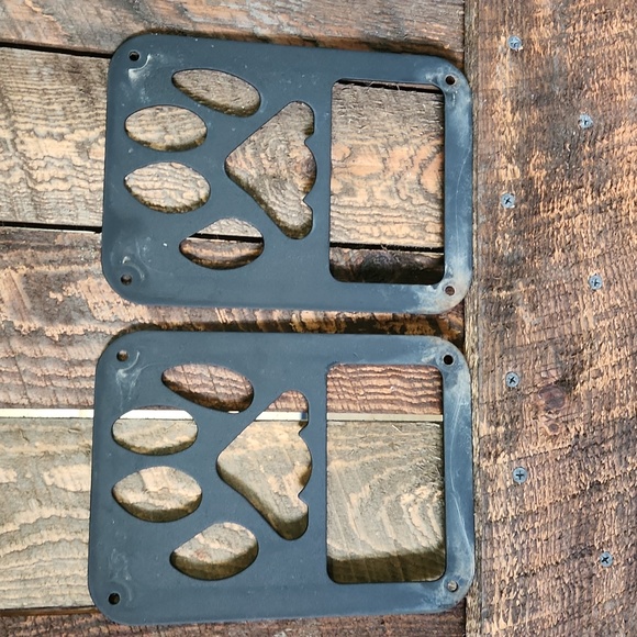 Jeep Wrangler brake light tail light covers, metal. - Picture 2 of 3